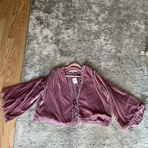 NWT Free People velvet boho top